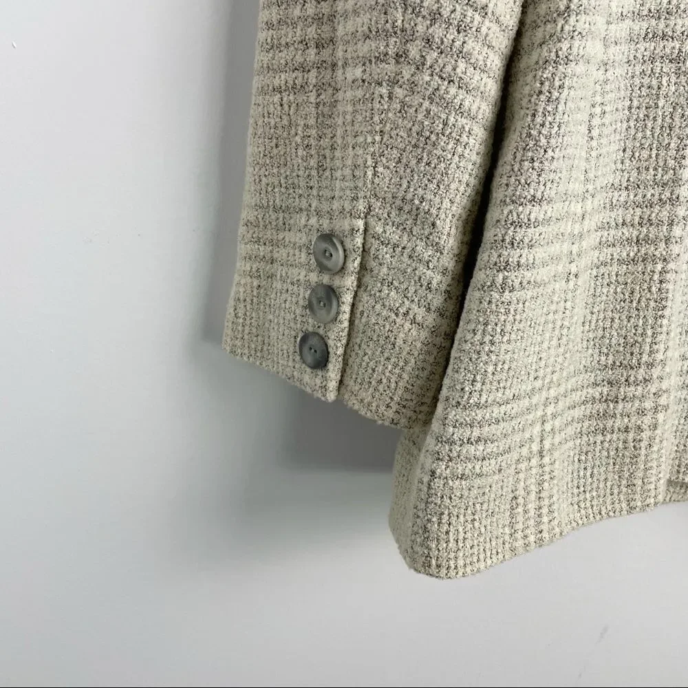 Escada Plaid Wool Blend Blazer - Picture 7 of 13